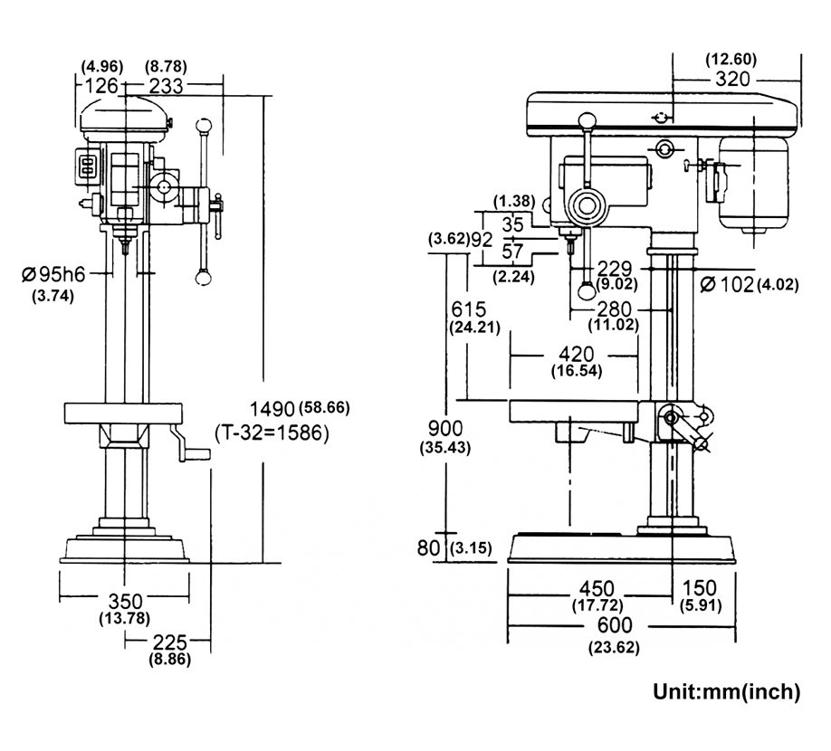 Manual  Drilling & Tapping Machine