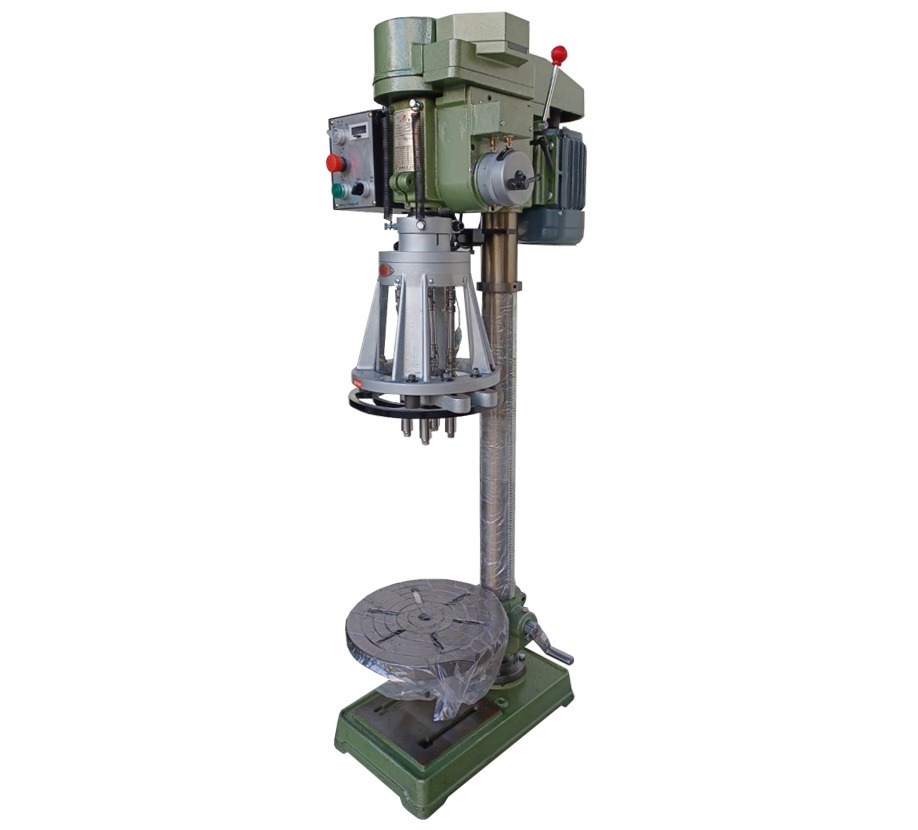 Heavy-Duty Automatic Tapping Machine,Tapping four holes at once.1 HP,4-Pole Motor,Gear Type,